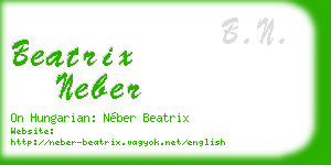 beatrix neber business card